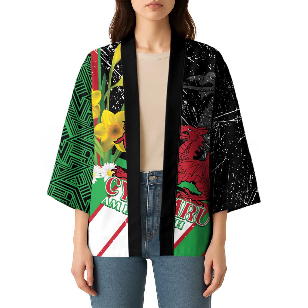 Wales Saint David's Day Kimono Cymru Am Byth Welsh Dragon - Wonder Print Shop
