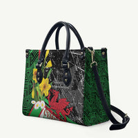 Wales Saint David's Day Leather Bag Cymru Am Byth Welsh Dragon - Wonder Print Shop