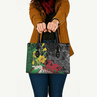 Wales Saint David's Day Leather Bag Cymru Am Byth Welsh Dragon - Wonder Print Shop