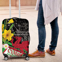 Wales Saint David's Day Luggage Cover Cymru Am Byth Welsh Dragon - Wonder Print Shop