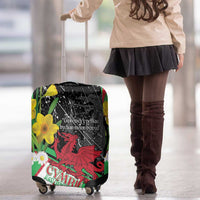 Wales Saint David's Day Luggage Cover Cymru Am Byth Welsh Dragon - Wonder Print Shop