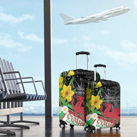 Wales Saint David's Day Luggage Cover Cymru Am Byth Welsh Dragon - Wonder Print Shop