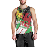 Wales Saint David's Day Men Tank Top Cymru Am Byth Welsh Dragon - Wonder Print Shop
