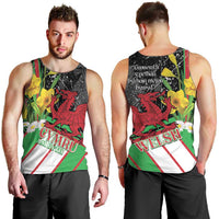 Wales Saint David's Day Men Tank Top Cymru Am Byth Welsh Dragon - Wonder Print Shop