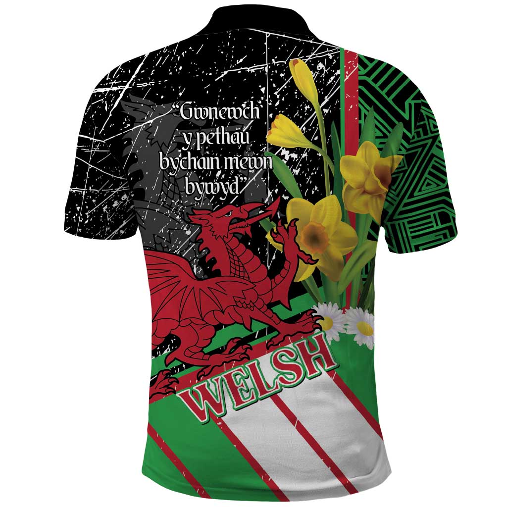 Wales Saint David's Day Polo Shirt Cymru Am Byth Welsh Dragon - Wonder Print Shop