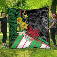 Wales Saint David's Day Quilt Cymru Am Byth Welsh Dragon - Wonder Print Shop