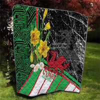 Wales Saint David's Day Quilt Cymru Am Byth Welsh Dragon - Wonder Print Shop