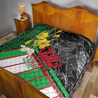 Wales Saint David's Day Quilt Cymru Am Byth Welsh Dragon - Wonder Print Shop