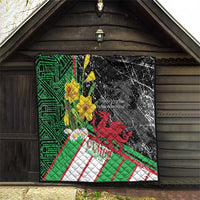 Wales Saint David's Day Quilt Cymru Am Byth Welsh Dragon - Wonder Print Shop