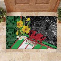 Wales Saint David's Day Rubber Doormat Cymru Am Byth Welsh Dragon - Wonder Print Shop