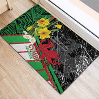 Wales Saint David's Day Rubber Doormat Cymru Am Byth Welsh Dragon - Wonder Print Shop