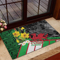 Wales Saint David's Day Rubber Doormat Cymru Am Byth Welsh Dragon - Wonder Print Shop