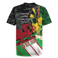 Wales Saint David's Day Rugby Jersey Cymru Am Byth Welsh Dragon - Wonder Print Shop