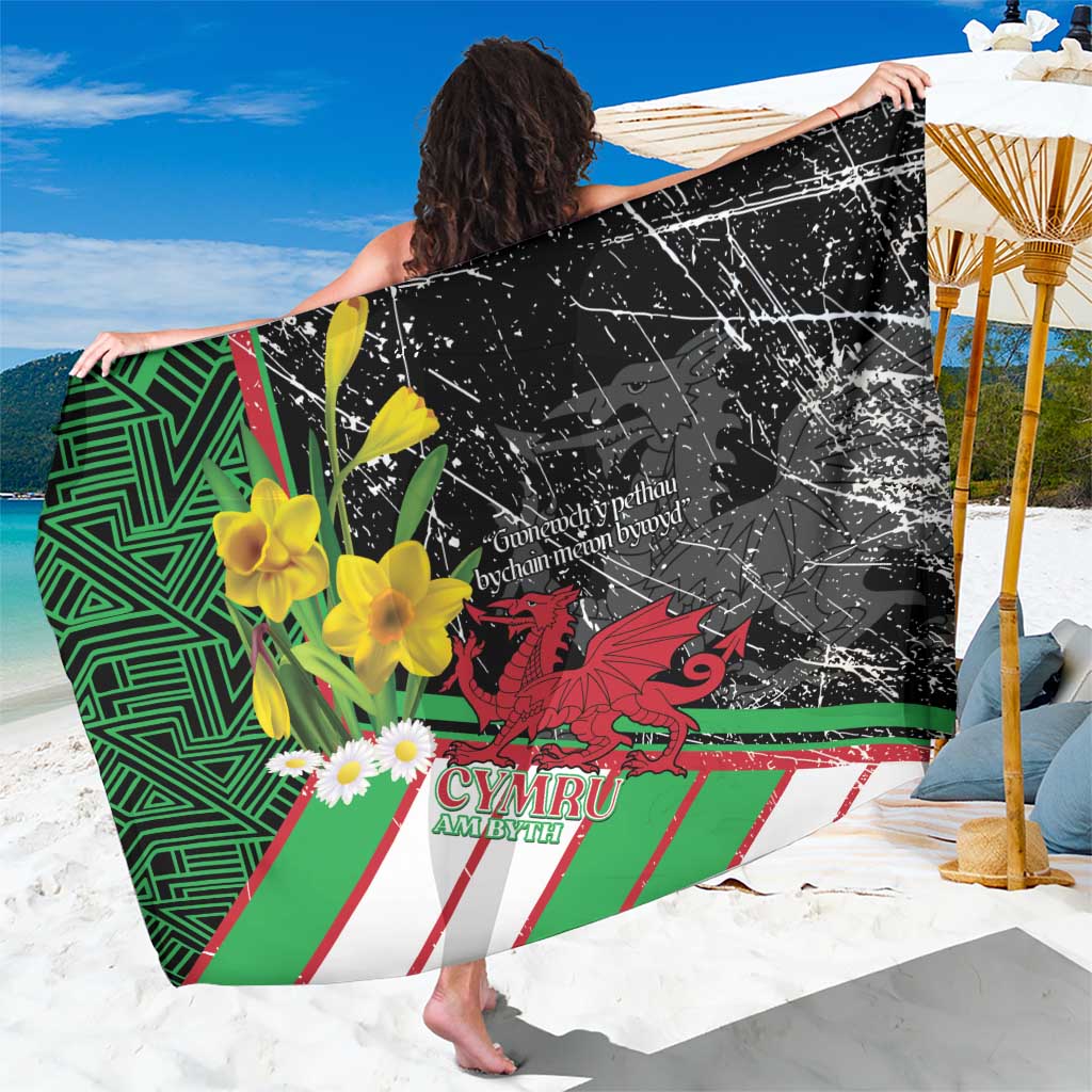 Wales Saint David's Day Sarong Cymru Am Byth Welsh Dragon - Wonder Print Shop