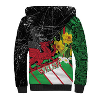 Wales Saint David's Day Sherpa Hoodie Cymru Am Byth Welsh Dragon - Wonder Print Shop