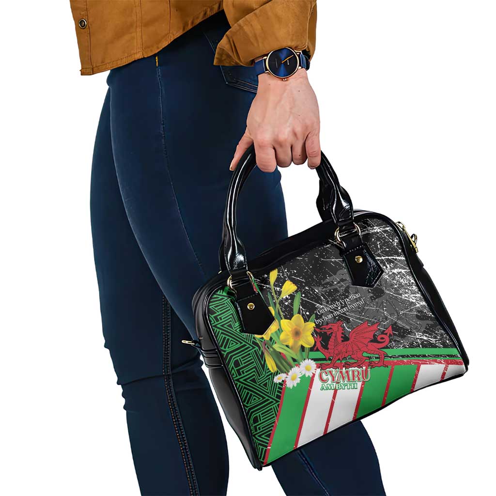 Wales Saint David's Day Shoulder Handbag Cymru Am Byth Welsh Dragon - Wonder Print Shop