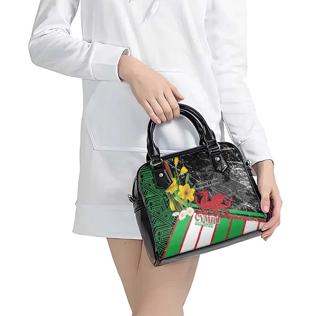Wales Saint David's Day Shoulder Handbag Cymru Am Byth Welsh Dragon - Wonder Print Shop