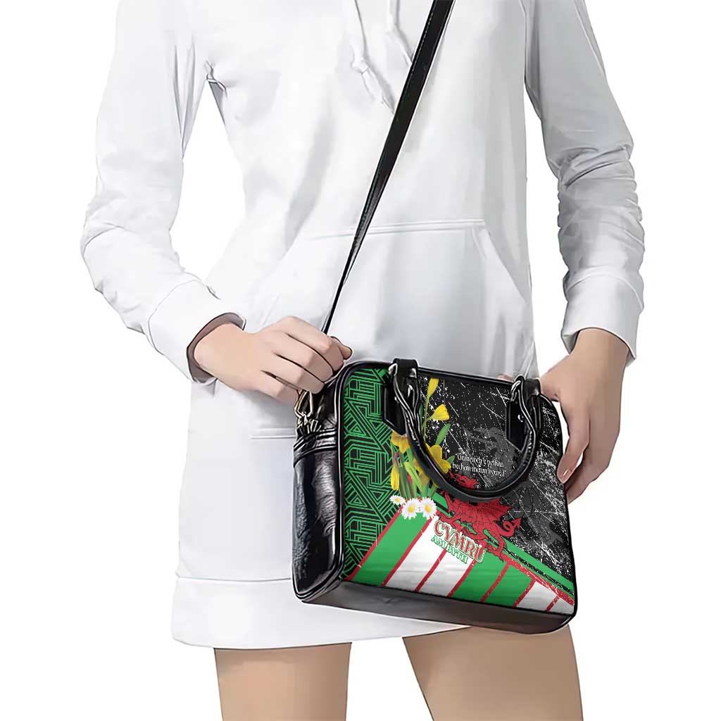 Wales Saint David's Day Shoulder Handbag Cymru Am Byth Welsh Dragon - Wonder Print Shop