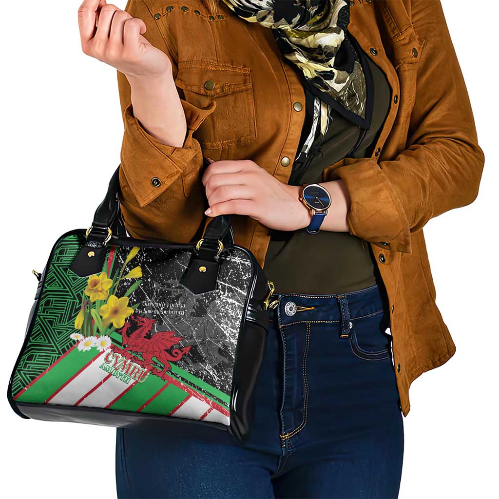 Wales Saint David's Day Shoulder Handbag Cymru Am Byth Welsh Dragon - Wonder Print Shop