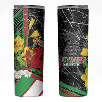 Wales Saint David's Day Skinny Tumbler Cymru Am Byth Welsh Dragon - Wonder Print Shop