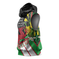 Wales Saint David's Day Sleeveless Hoodie Cymru Am Byth Welsh Dragon - Wonder Print Shop