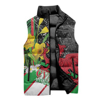 Wales Saint David's Day Sleeveless Puffer Jacket Cymru Am Byth Welsh Dragon - Wonder Print Shop
