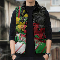 Wales Saint David's Day Sleeveless Puffer Jacket Cymru Am Byth Welsh Dragon - Wonder Print Shop