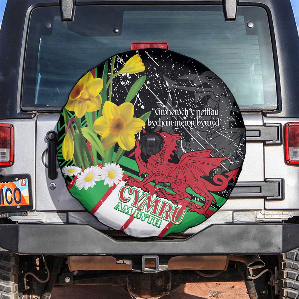 Wales Saint David's Day Spare Tire Cover Cymru Am Byth Welsh Dragon - Wonder Print Shop