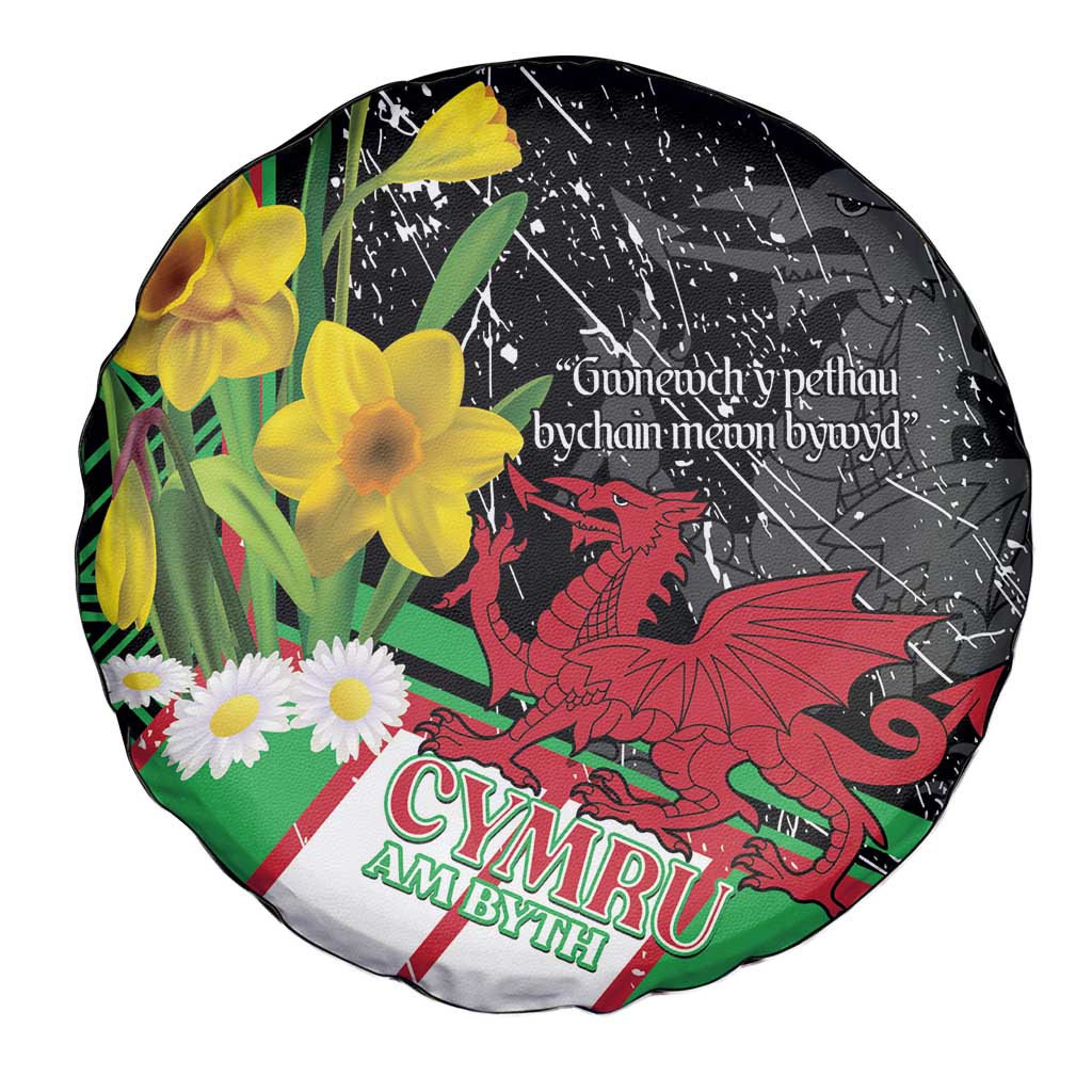 Wales Saint David's Day Spare Tire Cover Cymru Am Byth Welsh Dragon - Wonder Print Shop