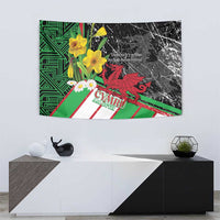 Wales Saint David's Day Tapestry Cymru Am Byth Welsh Dragon - Wonder Print Shop