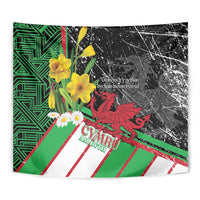 Wales Saint David's Day Tapestry Cymru Am Byth Welsh Dragon - Wonder Print Shop