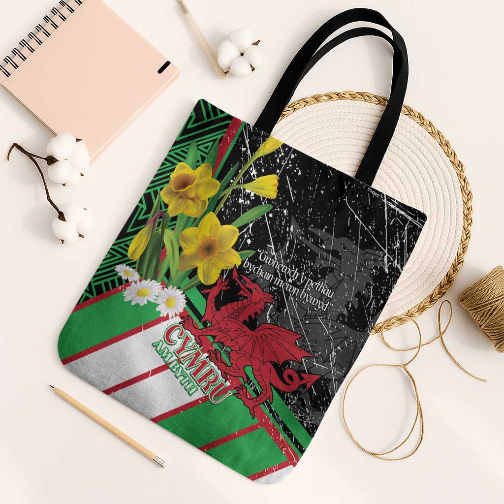 Wales Saint David's Day Tote Bag Cymru Am Byth Welsh Dragon - Wonder Print Shop