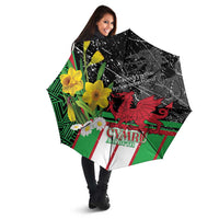 Wales Saint David's Day Umbrella Cymru Am Byth Welsh Dragon - Wonder Print Shop