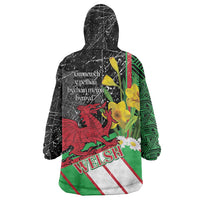 Wales Saint David's Day Wearable Blanket Hoodie Cymru Am Byth Welsh Dragon - Wonder Print Shop