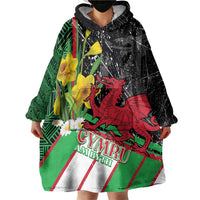 Wales Saint David's Day Wearable Blanket Hoodie Cymru Am Byth Welsh Dragon - Wonder Print Shop