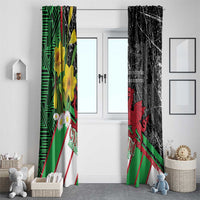 Wales Saint David's Day Window Curtain Cymru Am Byth Welsh Dragon - Wonder Print Shop