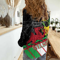 Wales Saint David's Day Women Casual Shirt Cymru Am Byth Welsh Dragon - Wonder Print Shop