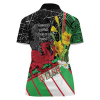 Wales Saint David's Day Women Polo Shirt Cymru Am Byth Welsh Dragon - Wonder Print Shop