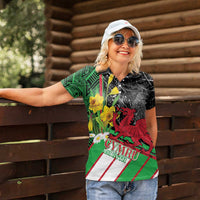 Wales Saint David's Day Women Polo Shirt Cymru Am Byth Welsh Dragon - Wonder Print Shop