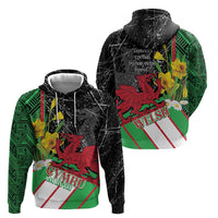 Wales Saint David's Day Zip Hoodie Cymru Am Byth Welsh Dragon - Wonder Print Shop