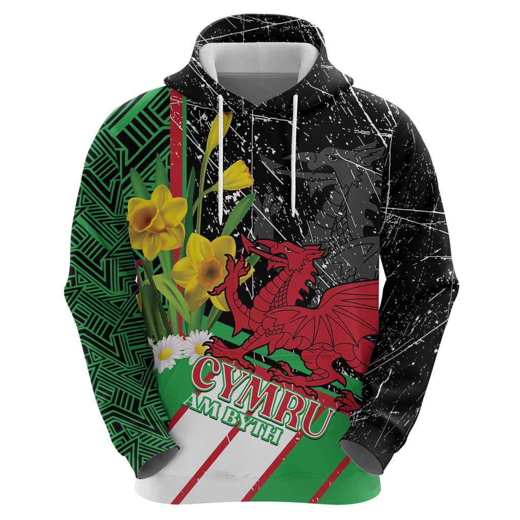 Wales Saint David's Day Zip Hoodie Cymru Am Byth Welsh Dragon - Wonder Print Shop