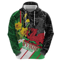Wales Saint David's Day Zip Hoodie Cymru Am Byth Welsh Dragon - Wonder Print Shop