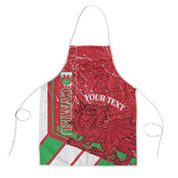 Wales Football Custom Apron 2026 Come On Cymru Grunge Style - Wonder Print Shop