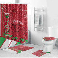 Wales Football Custom Bathroom Set 2026 Come On Cymru Grunge Style - Wonder Print Shop