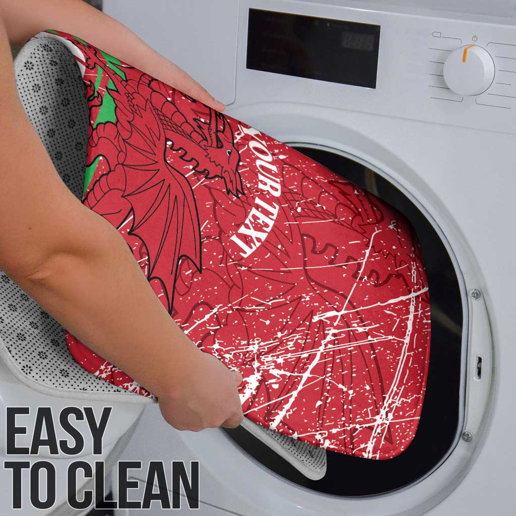 Wales Football Custom Bathroom Set 2026 Come On Cymru Grunge Style - Wonder Print Shop