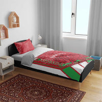 Wales Football Custom Bedding Set 2026 Come On Cymru Grunge Style - Wonder Print Shop