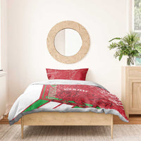 Wales Football Custom Bedding Set 2026 Come On Cymru Grunge Style - Wonder Print Shop
