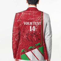 Wales Football Custom Blazer 2026 Come On Cymru Grunge Style - Wonder Print Shop