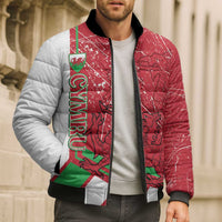 Wales Football Custom Bomber Puffer Jacket 2026 Come On Cymru Grunge Style - Wonder Print Shop