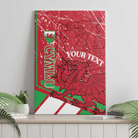 Wales Football Custom Canvas Wall Art 2026 Come On Cymru Grunge Style - Wonder Print Shop
